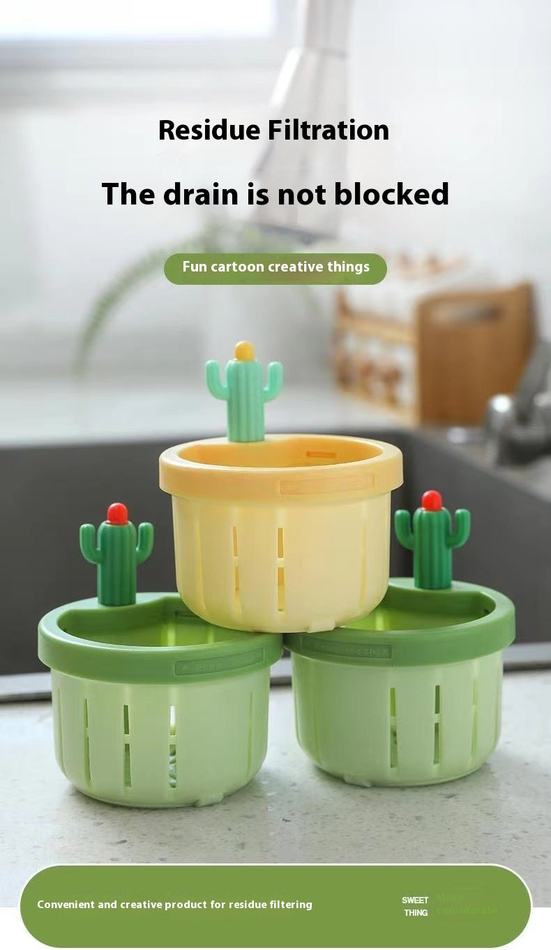 Cactus Kitchen Waste Strainer