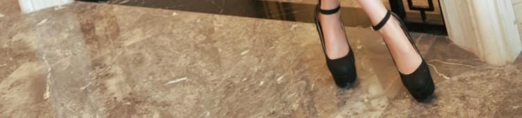 Classic Women's Shoes Super High Heels Waterproof Platform Ladies Pumps Ankle Buckle Straps Large Size Female Shoe Spring Autumn