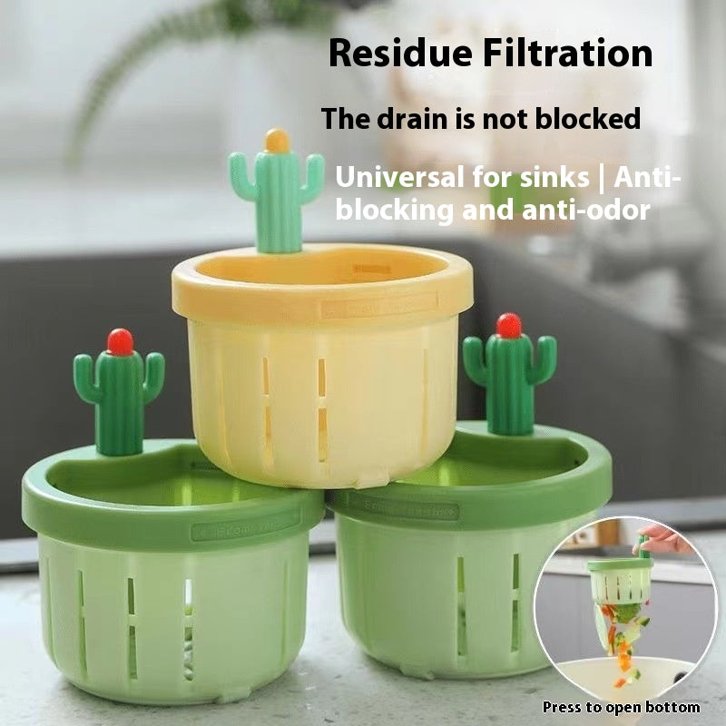 Cactus Kitchen Waste Strainer