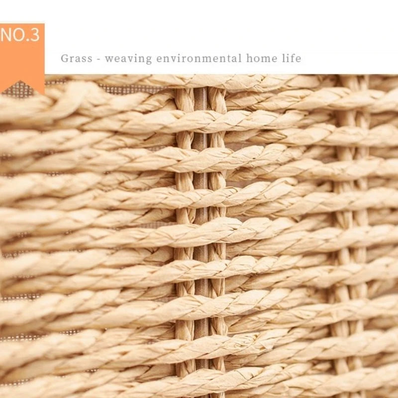 Woven Storage Baskets Metal and Rattan Organizer Storage Boxes with Cotton Lining Clothes Organizer Basket Bedroom Accessories