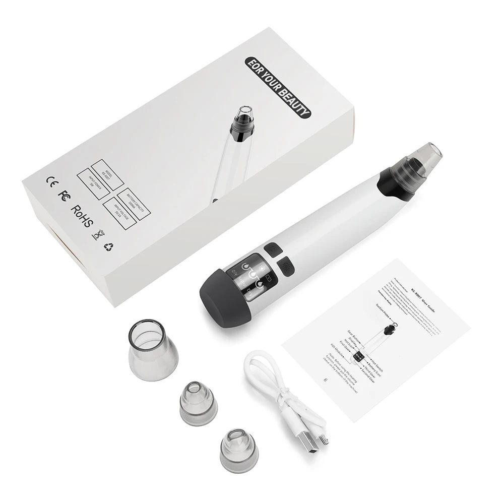 Blackhead Remover Vacuum Acne Pimple Black Spot Suction Electric Facial Pore Cleaner Skincare Exfoliating Beauty Instrument