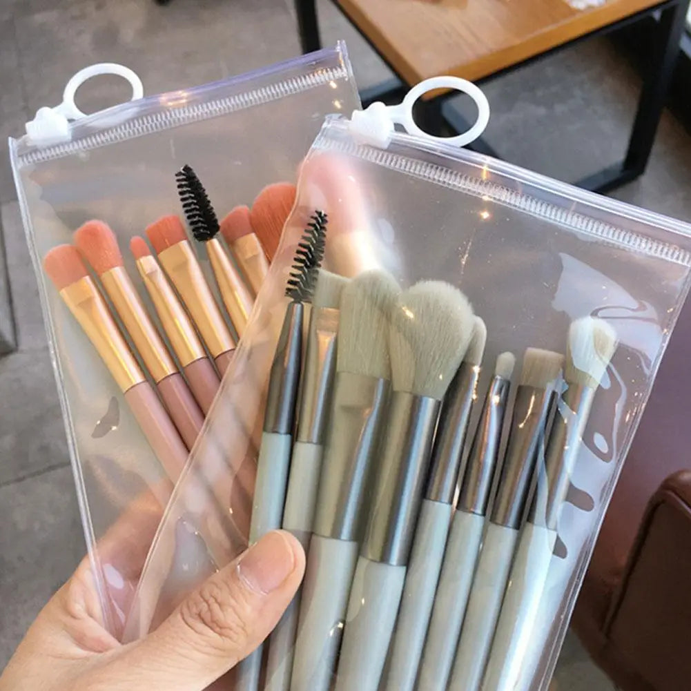 8Pcs/lot Mini Make-up Brush Set Ins Portable Travel Makeup Brush Eye Shadow Foundation Refresh Hand Soft Hair Beauty Tool