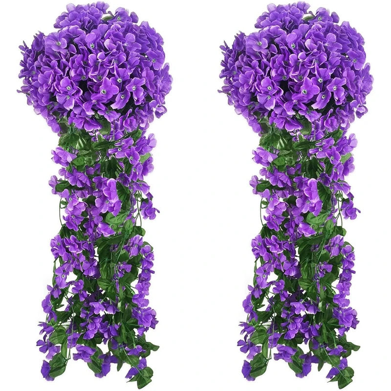 1PC Artificial flowers Begonia plants bouquet suitable Long Vine for wall family room garden wedding indoor outdoor decoration