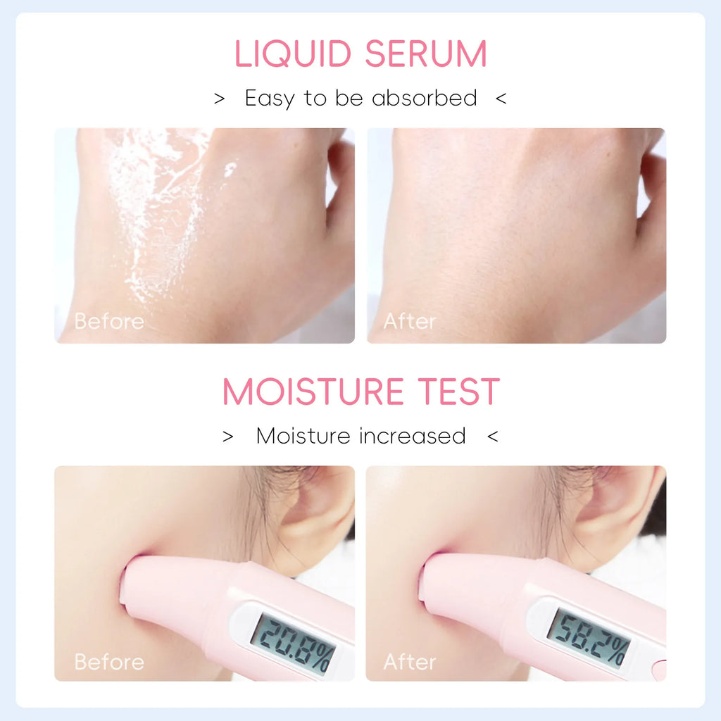 Sakura Whitening Face Serum Fade Fine Lines Anti Aging Tighten Pores Improve Melanin Pigment Dull Moisturizer Brighten Skin Care