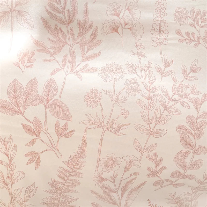 Bonenjoy Pink Flower Duvet Cover Sets Washed Polyester Super Soft Bed Cover Sets Single/Queen/King Quilt Cover with  Pillowcase