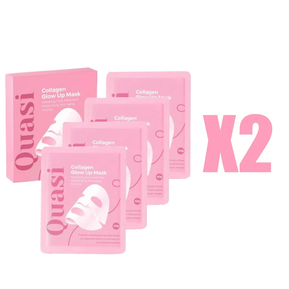 Quasi 3D Lifting Skincare Set Korean Night Cream Serum Face Mask Overnight Deep Hydration Firming Brightening Pore Minimizing