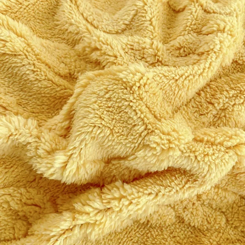 Taffel Velvet Duvet Cover for Winter Super Warm Soft Solid Color Comforter Cover Blanket Covers for Double Beds NO Pillowcase