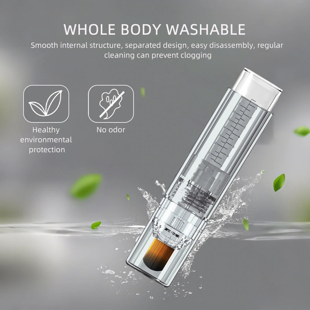 EMS Scalp Applicator Liquid Comb Hair Growth Oil Serum Comb High Frequency Vibration Scalp Massager Brush with Sterilization