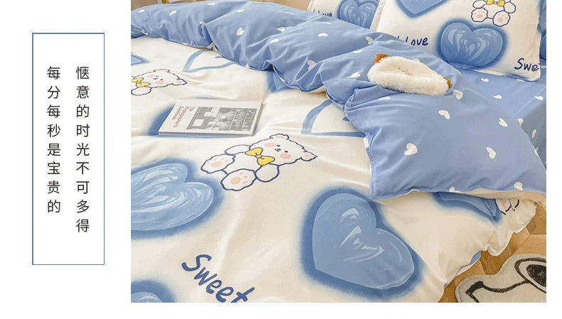Warm Duvet Covers Suitable for Various Skin Types in Autumn Winter Spring Soft Bedding Covers Suitable for All Seasons Bed Sack