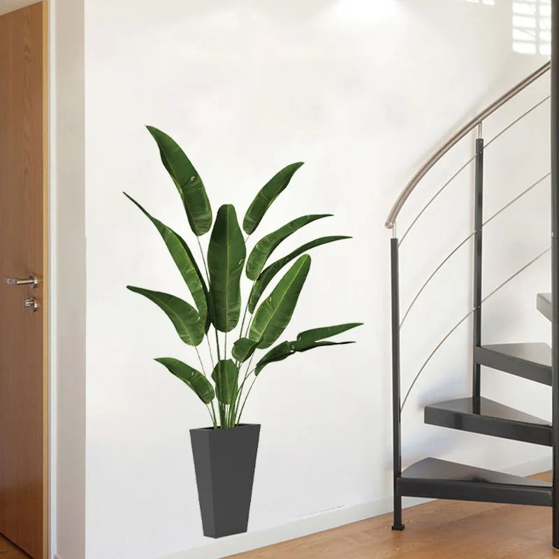 16 Styles Large Tropical Green Plants Wall Stickers Palm Leaves PVC Living Room Art Vinyl Poster Wallpaper Home Decoration Mural