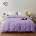Ins Style Solid Color Duvet Cover Washed Bedclothes Comforter Cover Soft Bedding Quilt Covers 150x200cm / 200x230cm / 220x240cm