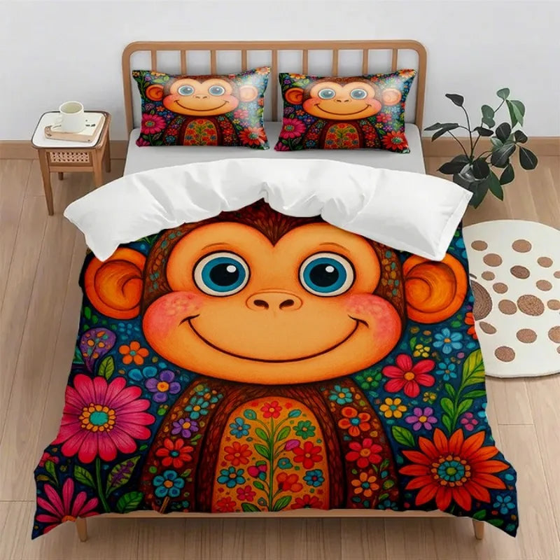 2025 new (Quilt cover + pillowcase) digital printing quilt cover set 2pcs/3pcs holiday gift household quilt cover without sheet