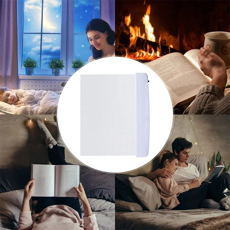 LED Book Light for Reading in Bed,Flat Panel Eye-Caring Bookmark Light,Portable Reading Lamp,Mini Night Light,Car,Travel,Gifts
