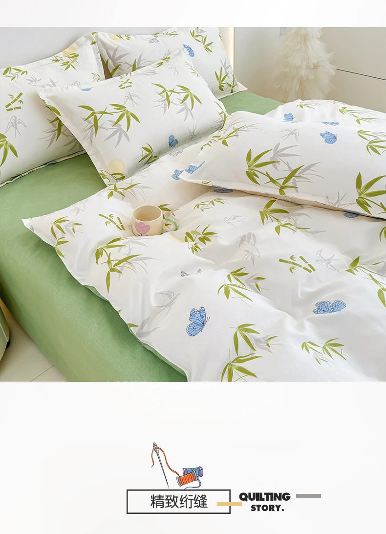 Spring 2025 Plant-based Cashmere Single Quilt Cover Printed Duvet Cover Skin-friendly and Breathable Bedding 150x200 220x240