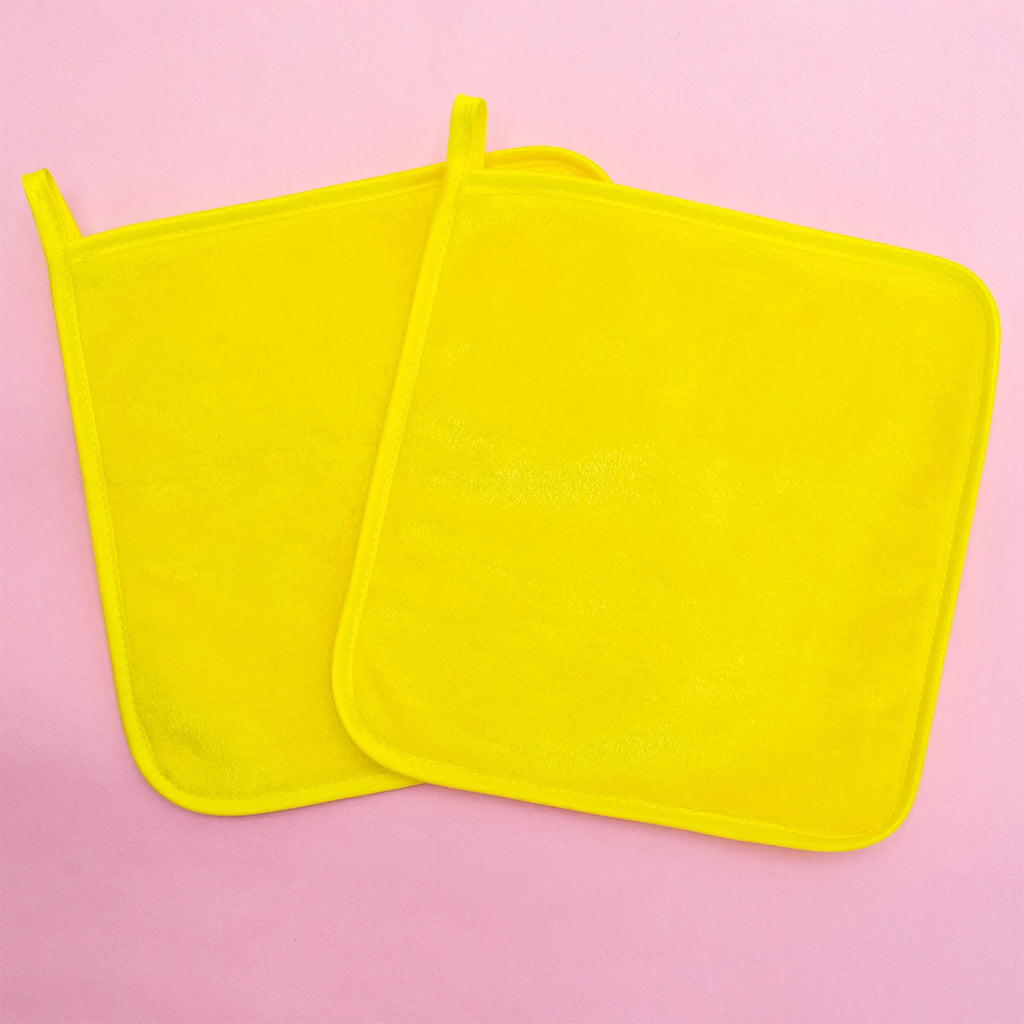 2Pcs Makeup Remover Pads Reusable Cotton Pads Makeup Eraser Microfiber Facial Towel Face Cleaner Cleaning Wipes Skincare Beauty