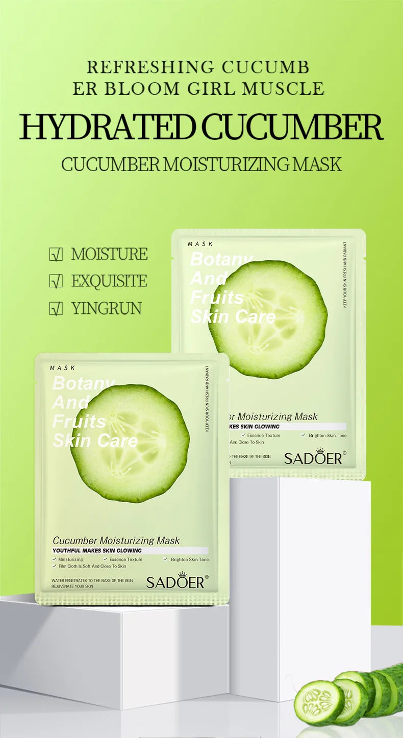 8pcs Fruits Face Mask Beauty Facial Skincare Masks Moisturizing Firming Hydrating Facial Mask Face Care Korean Cosmetics
