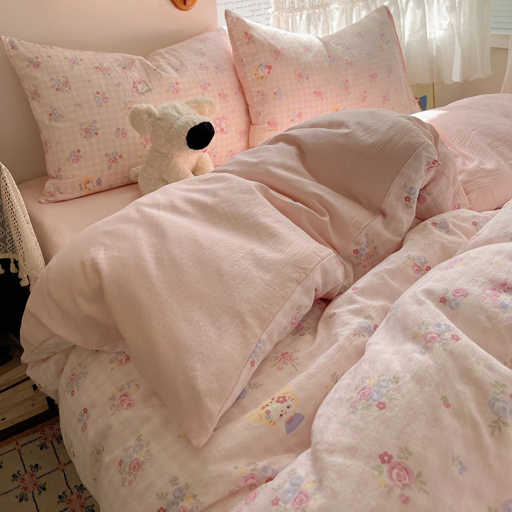 Home Microfiber Duvet Cover 1Pc Breathable Soft Zipper Closure Corner Ties Wrinkle Resistant Hypoallergenic Bedding for Bedroom