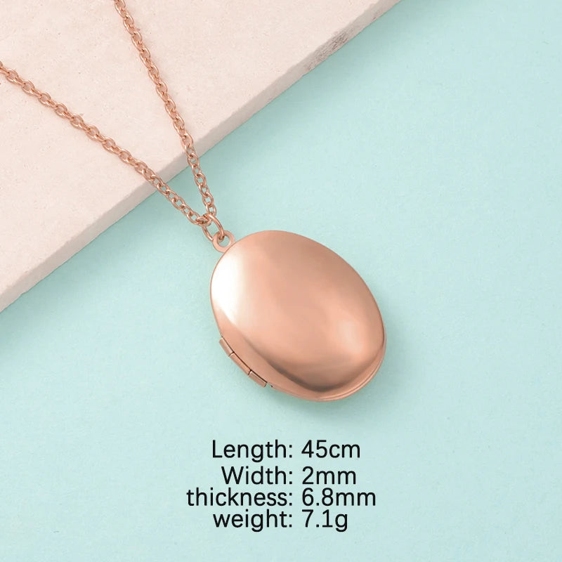 RUMNVNTY 5pc Carved Designs Round Photo Frame Pendant Necklace Stainless Steel Charms Locket Girls Women Memorial Jewelry