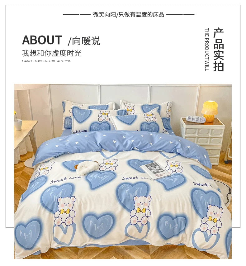Warm Duvet Covers Suitable for Various Skin Types in Autumn Winter Spring Soft Bedding Covers Suitable for All Seasons Bed Sack
