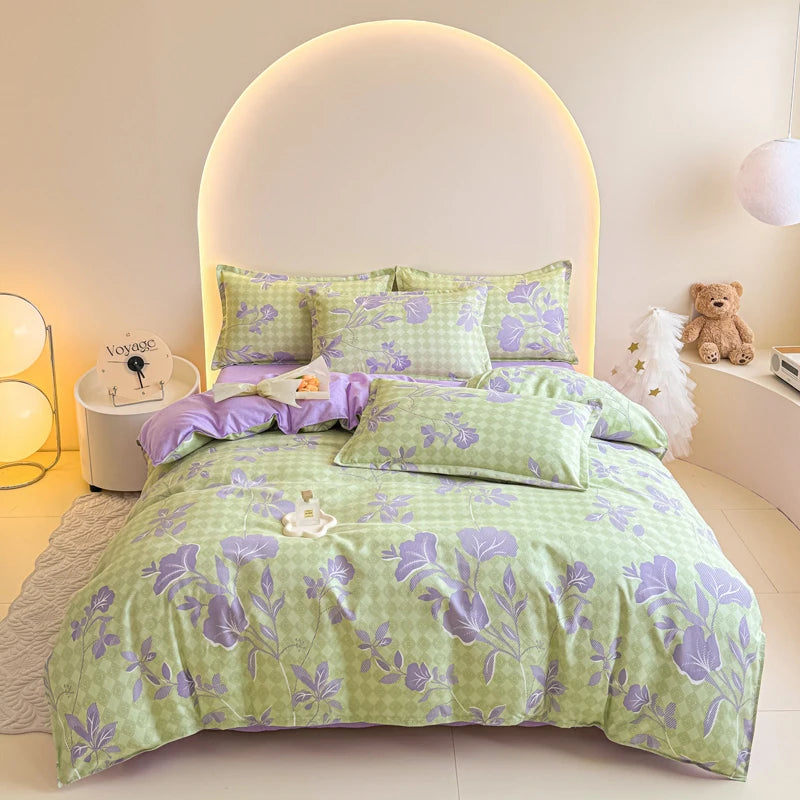 Spring 2025 Plant-based Cashmere Single Quilt Cover Printed Duvet Cover Skin-friendly and Breathable Bedding 150x200 220x240