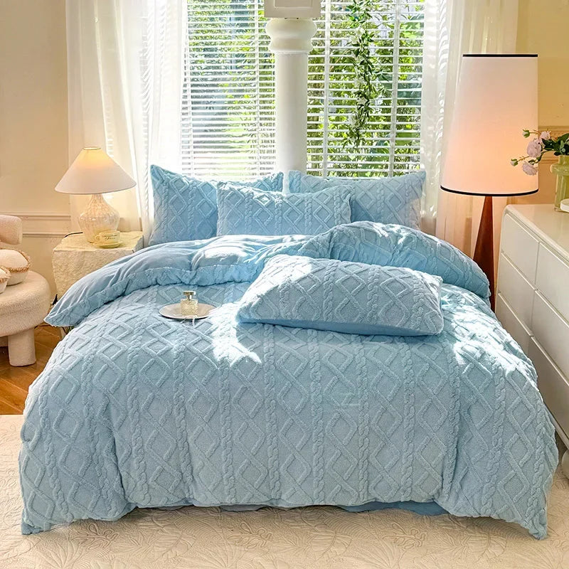 Warmth Duvet Cover Dual Use Blanket Warm Winter Blanket Soft Cozy Quilt Cover Plush Blankets for Beds Soft Cozy NO Pillowcases