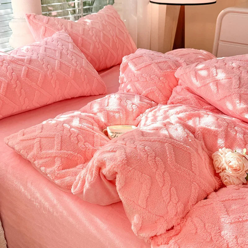 Warmth Duvet Cover Dual Use Blanket Warm Winter Blanket Soft Cozy Quilt Cover Plush Blankets for Beds Soft Cozy NO Pillowcases