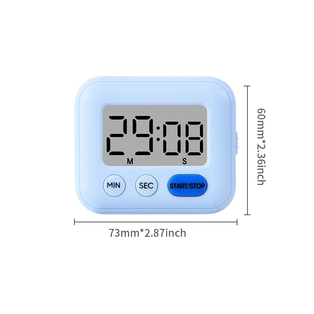 Silent Alarm for Student Time ManagementDigital Timer for Kids Study & Kitchen–Magnetic Countdown Timer with Large Display,99min