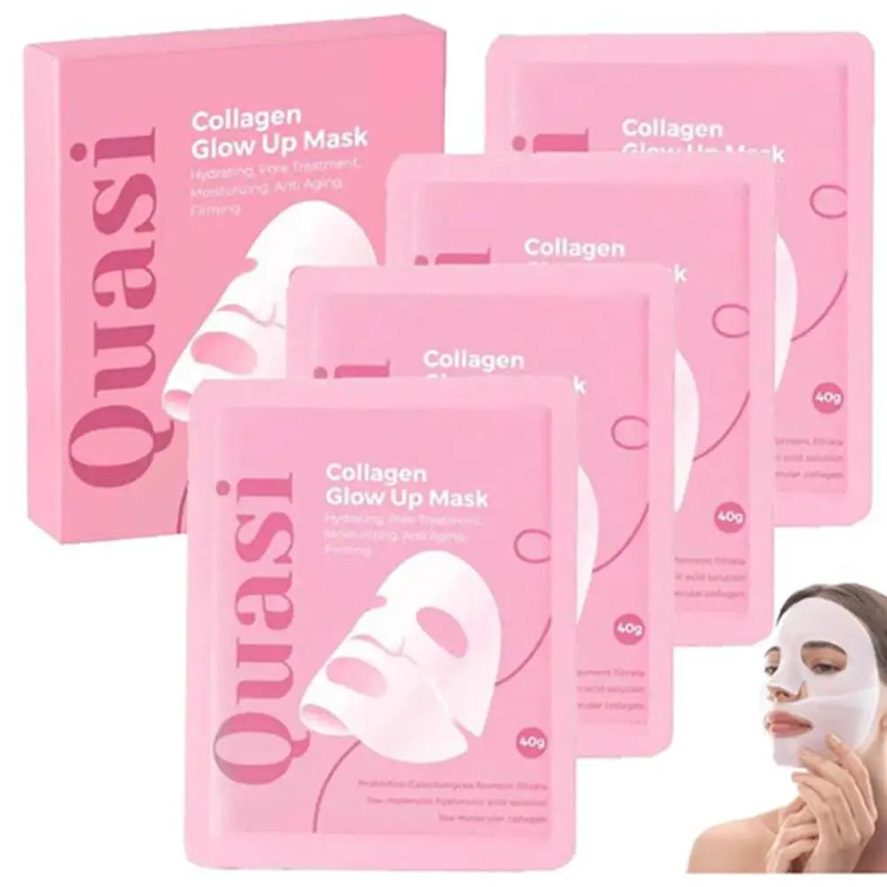 Quasi 3D Lifting Skincare Set Korean Night Cream Serum Face Mask Overnight Deep Hydration Firming Brightening Pore Minimizing