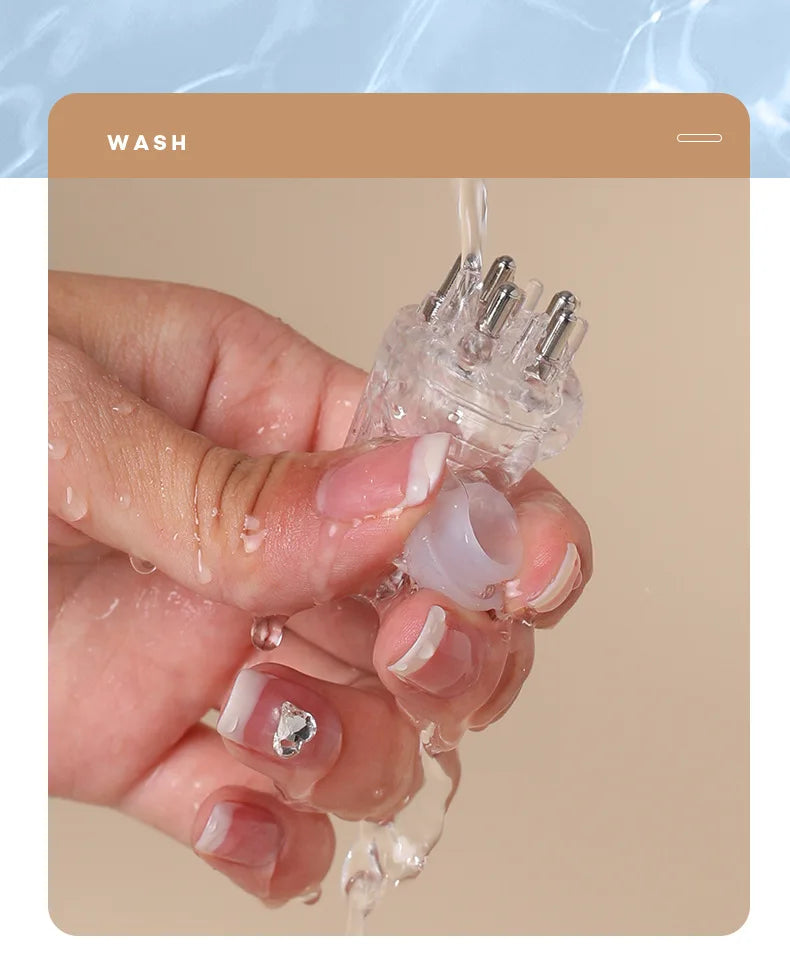 Scalp Applicator Minoxidil 1-6ml Essence Hair Growth Fluid Ball Massage Head Drug Delivery Smear Liquid Guide Comb
