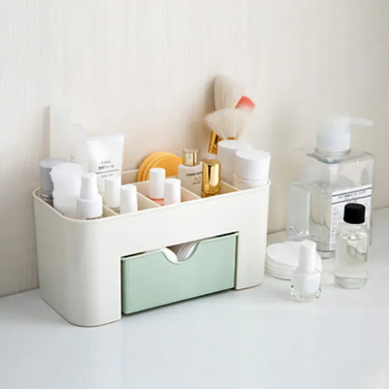 Drawer Cosmetic Storage Box Makeup Brush Organiser Desktop Jewellery Skincare Lipstick Mask Compartment Makeup Case