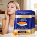 5pcs  Caviar Hyaluronic Acid Moisturizing Facial Masks Brightening Firming Hydrating Face Mask Facial Skin Care Products