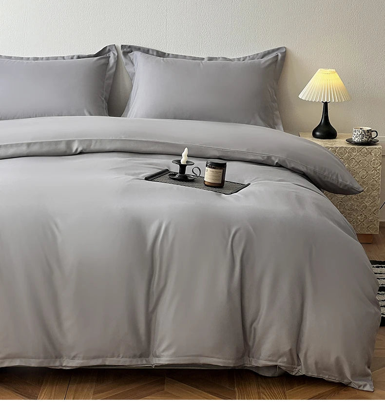 Ins Style Solid Color Duvet Cover Washed Bedclothes Comforter Cover Soft Bedding Quilt Covers 150x200cm / 200x230cm / 220x240cm