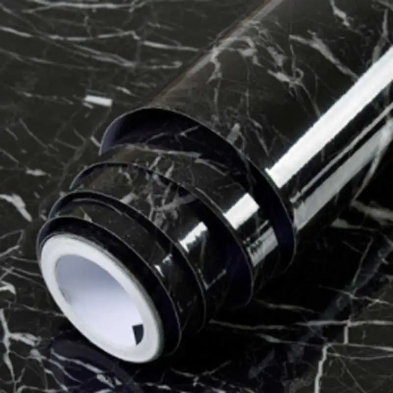 Marble Wall Stickers Wallpaper, Kitchen Countertops Cabinets Furniture Self-adhesive Wallpaper, PVC Greaseproof Stickers