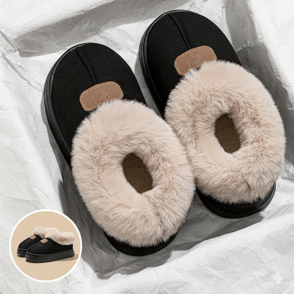 Fleece Lined Winter Slippers For Men Women With Ankle Cover Thick Sole Lightweight Eva Indoor Outdoor Warm Home Shoes Multiple C