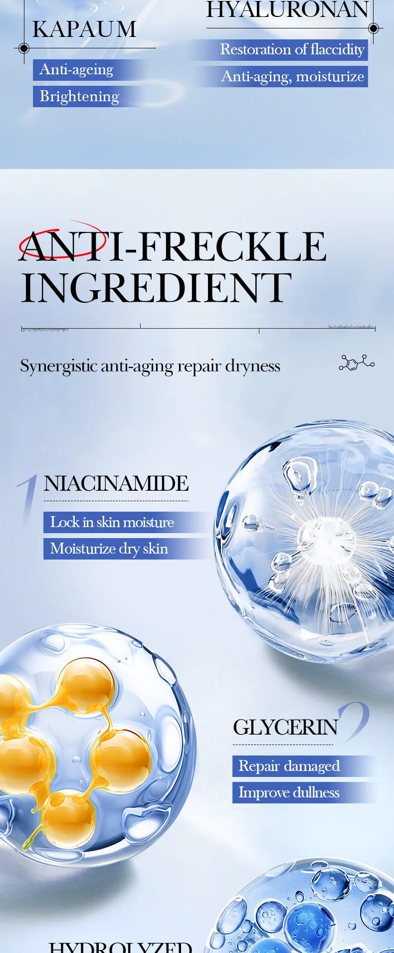 5pcs  Caviar Hyaluronic Acid Moisturizing Facial Masks Brightening Firming Hydrating Face Mask Facial Skin Care Products