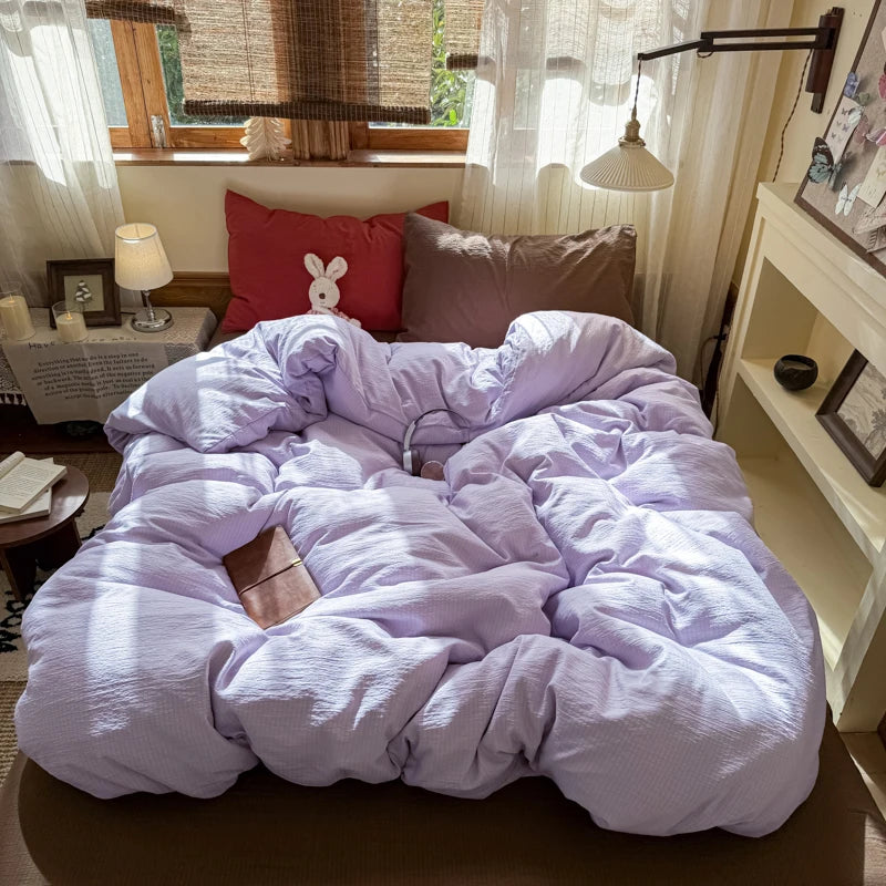 1 Duvet Cover, Soft Breathable Microfiber Quilt Cover, Wrinkle Resistant Fade Resistant All Season Bedding Comforter Cover