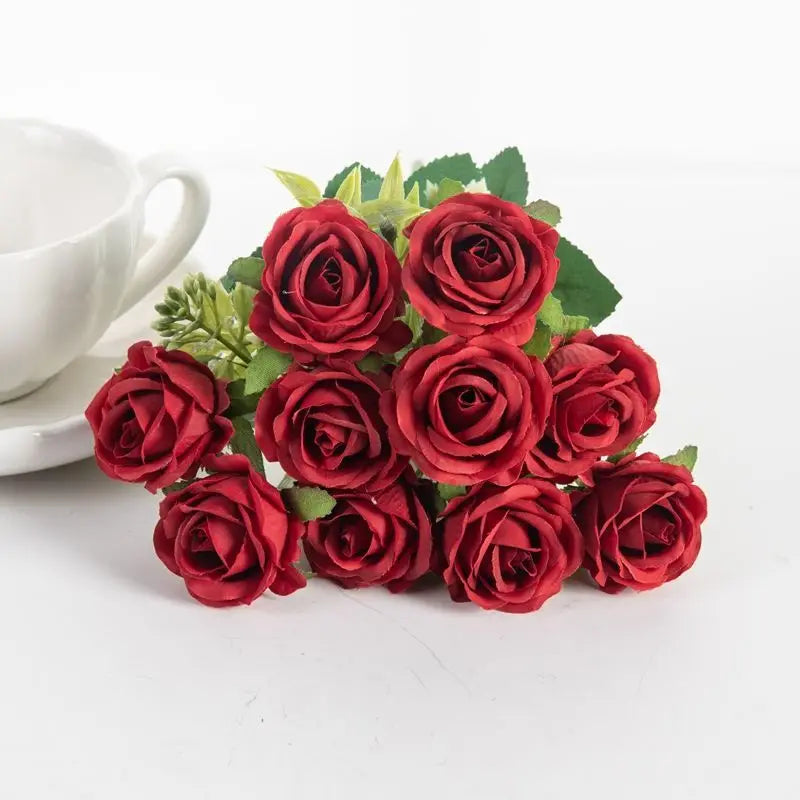 1PC Artificial flowers Begonia plants bouquet suitable Long Vine for wall family room garden wedding indoor outdoor decoration