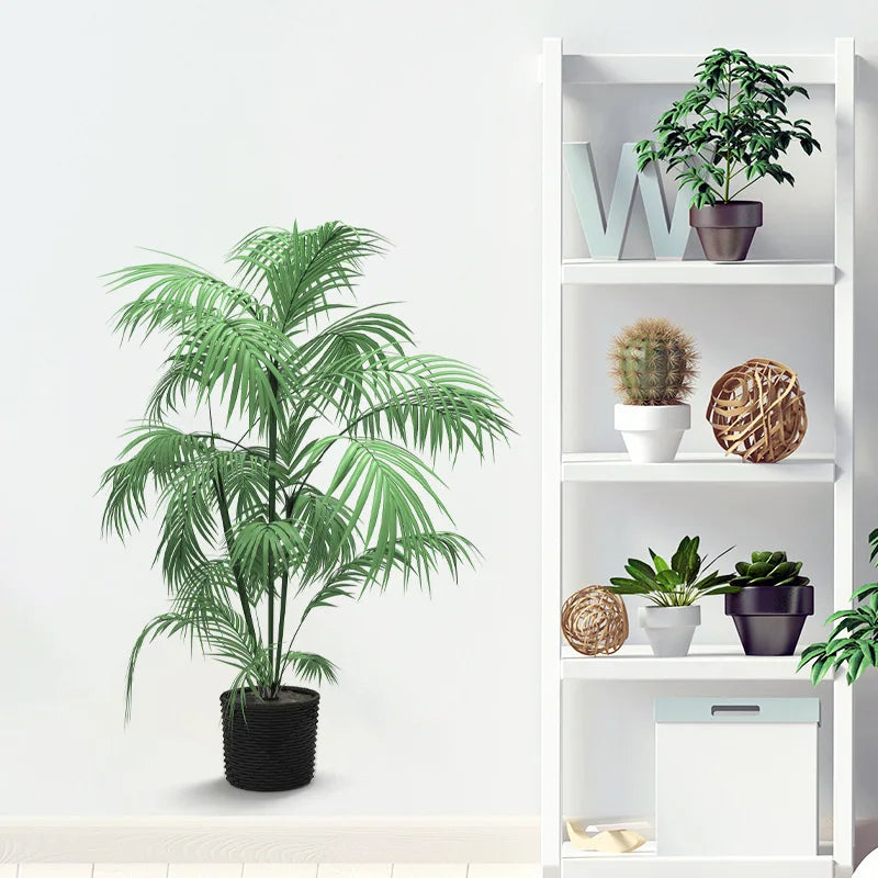 16 Styles Large Tropical Green Plants Wall Stickers Palm Leaves PVC Living Room Art Vinyl Poster Wallpaper Home Decoration Mural