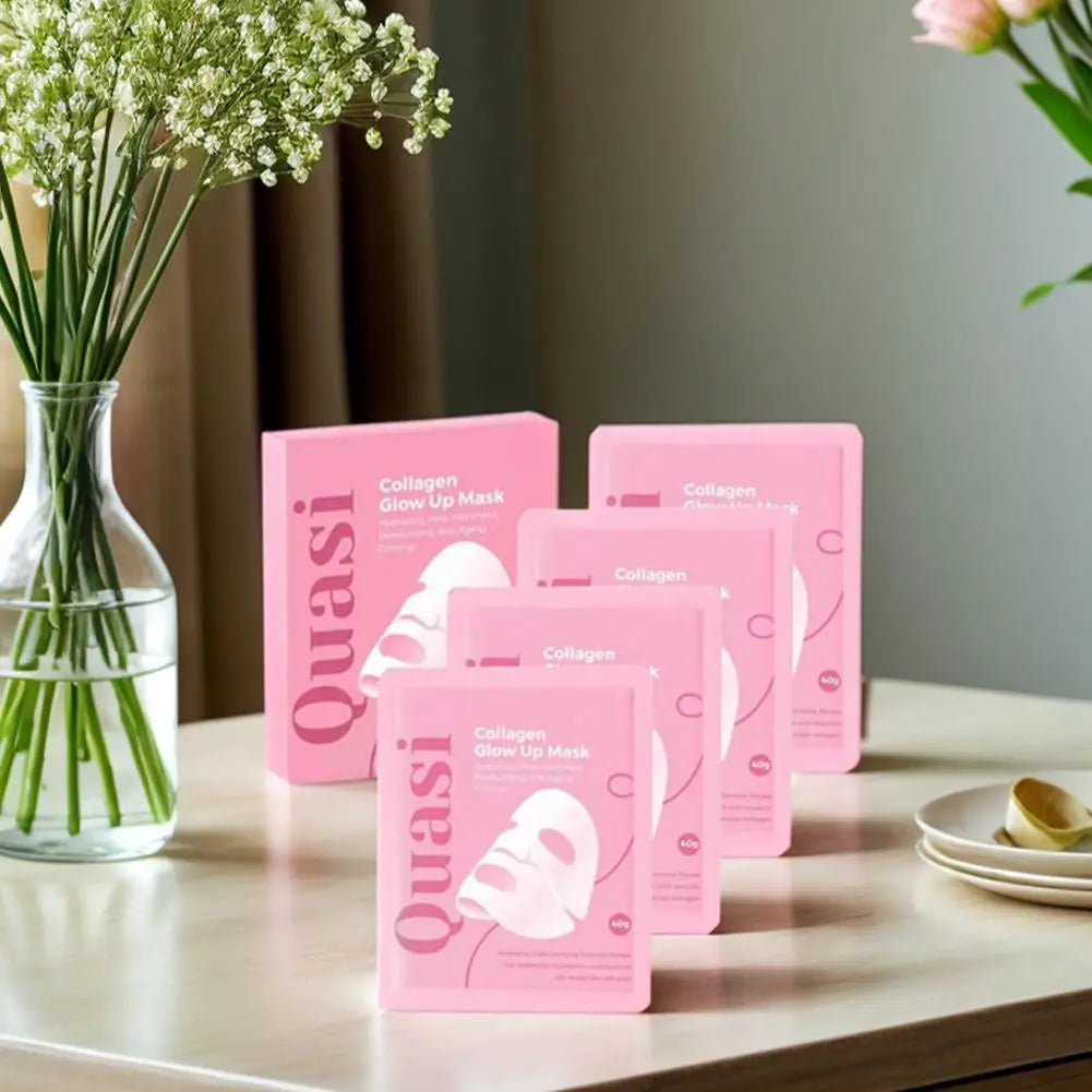 Quasi 3D Lifting Skincare Set Korean Night Cream Serum Face Mask Overnight Deep Hydration Firming Brightening Pore Minimizing