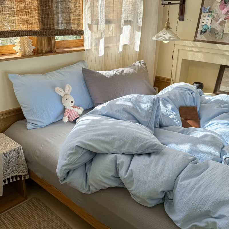 1 Duvet Cover, Soft Breathable Microfiber Quilt Cover, Wrinkle Resistant Fade Resistant All Season Bedding Comforter Cover