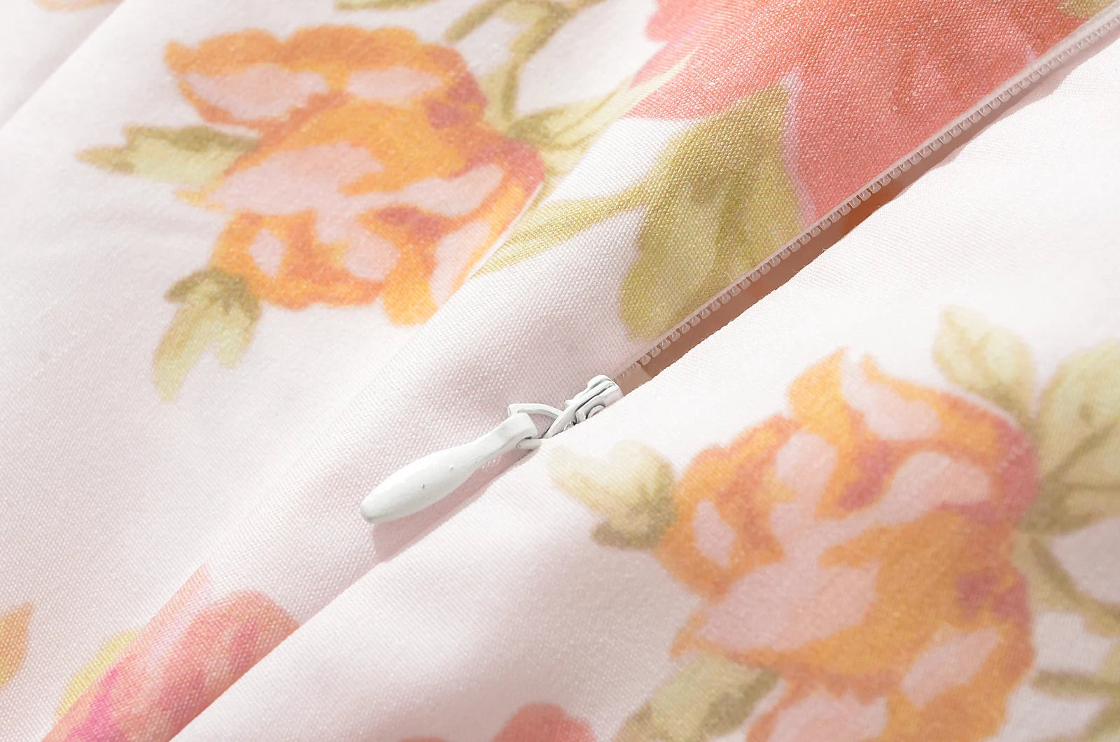 2024 Sexy Pink Flower Print V Collar Sling Dress Women Corset Style Low Waist Folds Hem Ball Gown Swing Mini Tank Robe