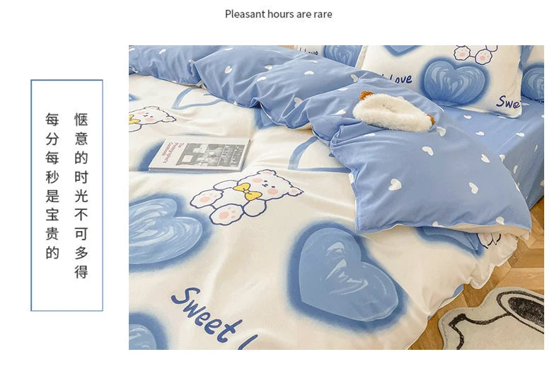 Warm Duvet Covers Suitable for Various Skin Types in Autumn Winter Spring Soft Bedding Covers Suitable for All Seasons Bed Sack