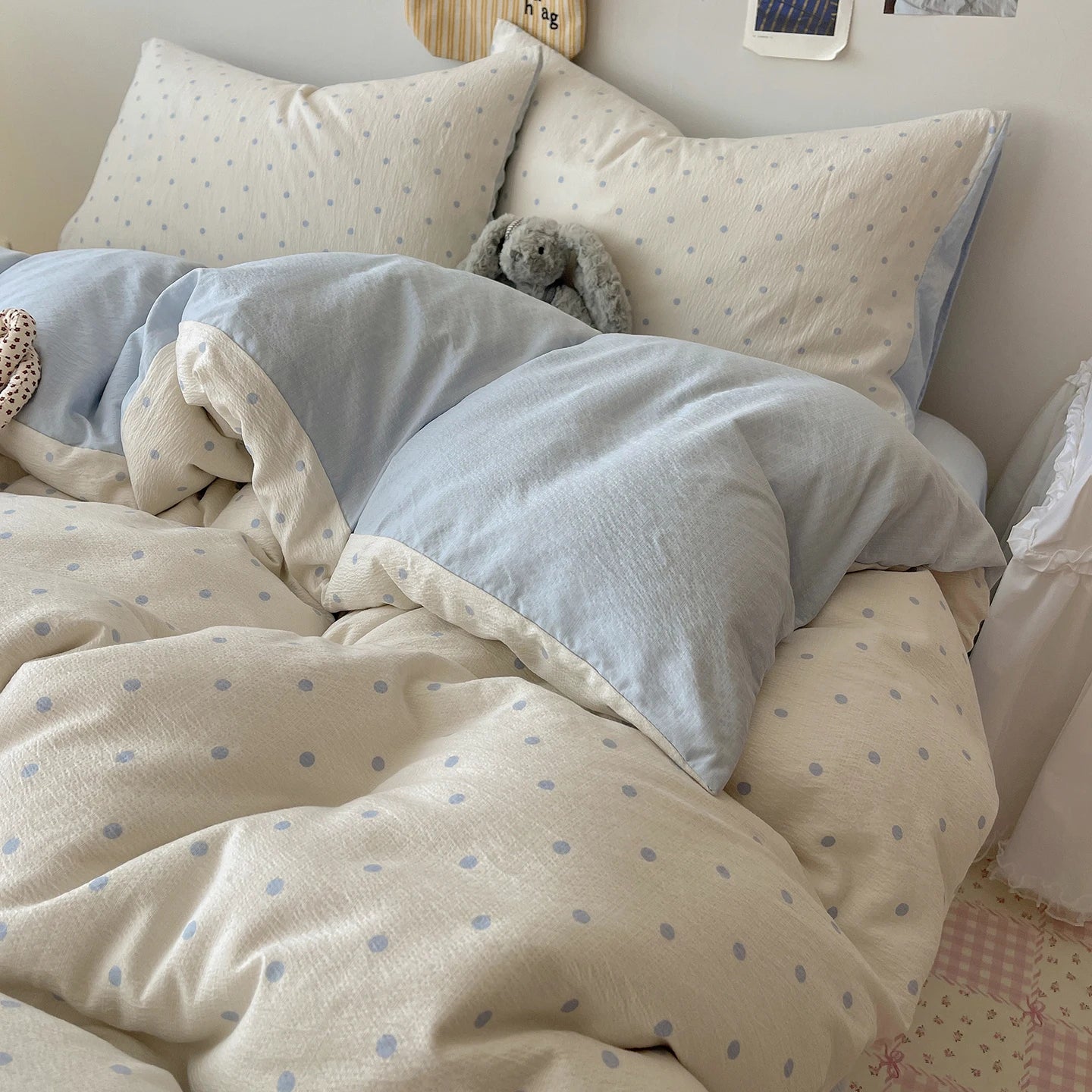 Home Microfiber Duvet Cover 1Pc Breathable Soft Zipper Closure Corner Ties Wrinkle Resistant Hypoallergenic Bedding for Bedroom
