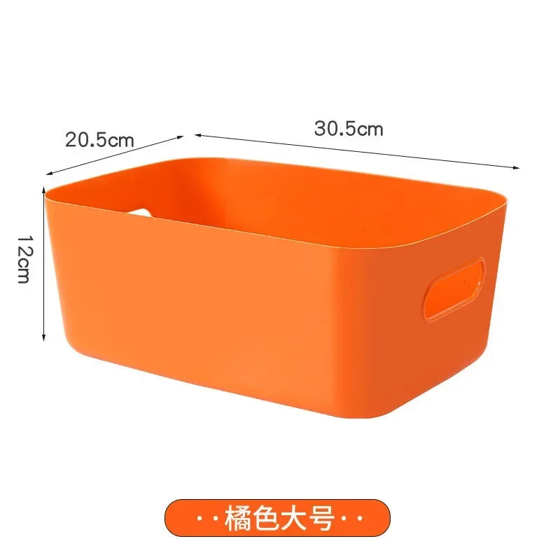 Foldable Storage Boxes Student Desktop Collapsible Crate Organizer Tape Stationery Cosmetic Rack Folding Storage Basket 1PC