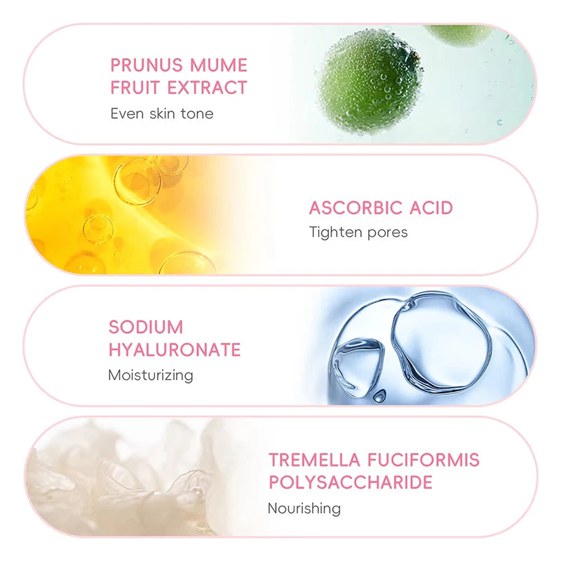 Sakura Whitening Face Serum Fade Fine Lines Anti Aging Tighten Pores Improve Melanin Pigment Dull Moisturizer Brighten Skin Care