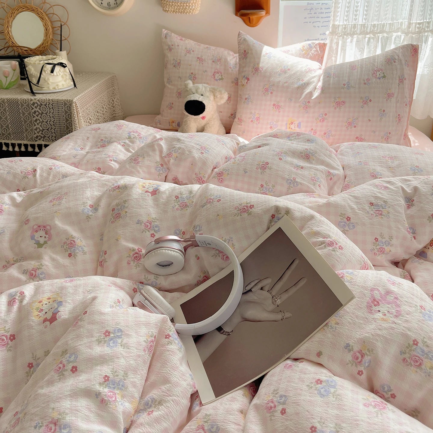 Home Microfiber Duvet Cover 1Pc Breathable Soft Zipper Closure Corner Ties Wrinkle Resistant Hypoallergenic Bedding for Bedroom