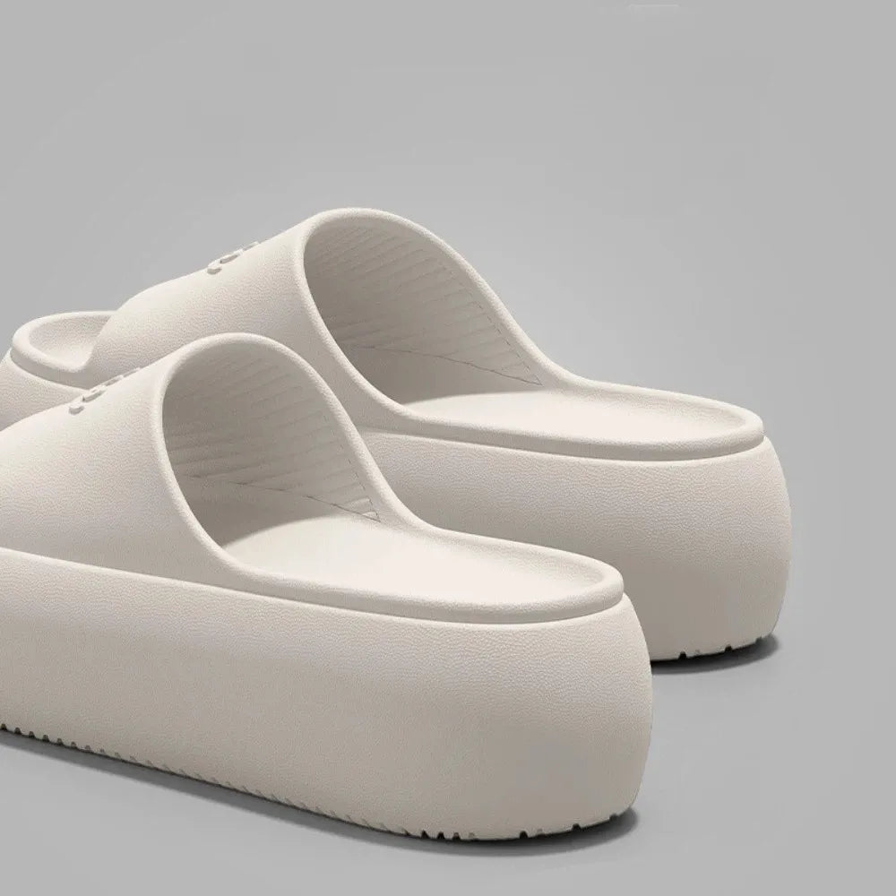 Fashion Non-slip Thick Sole Slippers Height Increasing Comfort Bathroom Slippers Summer Style Beach Sandals Summer Outdoor