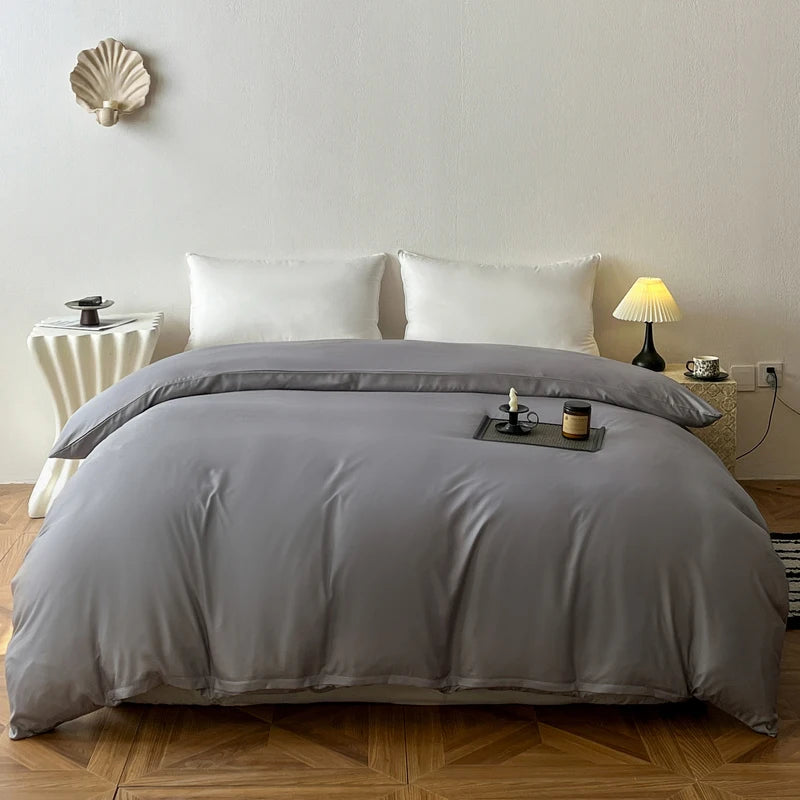 Ins Style Solid Color Duvet Cover Washed Bedclothes Comforter Cover Soft Bedding Quilt Covers 150x200cm / 200x230cm / 220x240cm