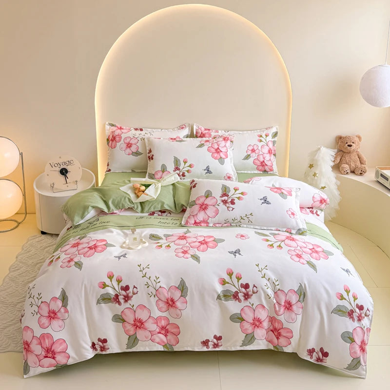 Spring 2025 Plant-based Cashmere Single Quilt Cover Printed Duvet Cover Skin-friendly and Breathable Bedding 150x200 220x240