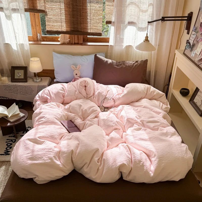 1 Duvet Cover, Soft Breathable Microfiber Quilt Cover, Wrinkle Resistant Fade Resistant All Season Bedding Comforter Cover